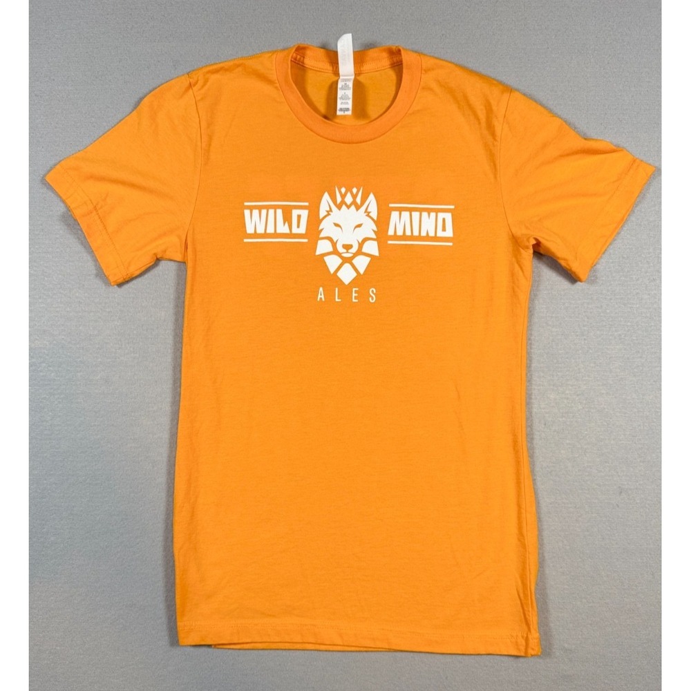 Wild Mind Ales Brewhouse Minneapolis Staff T-Shirt Orange Size S NEW